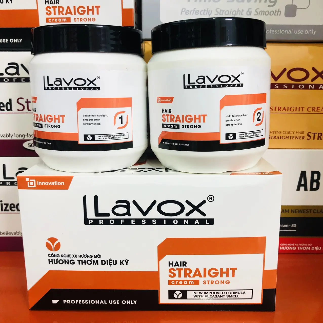 Kem Duỗi Tóc Lavox Hương Thơm Diệu Kỳ (500ml x 2) Ép Side Nữ
