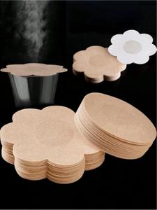 Cubre pezones desechables, 20/40pcs pétalos desechables para el pecho anti-aflojamiento, calcomanías para pezones ultrafinas sin costuras y transpirables para uso diario de mujeres, accesorios de lencería para mujeres