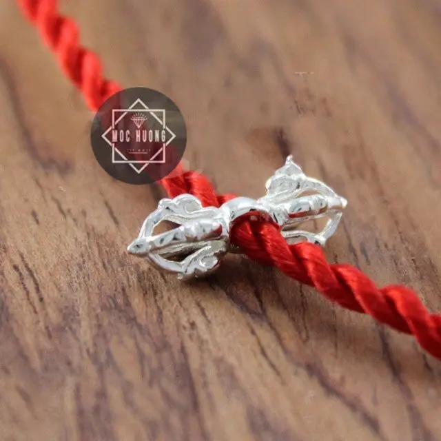 [GIÁ SỈ] Bạc S925: Charm bạc Chùy Kim Cang Cỡ To HTJEWELRY PH110 4