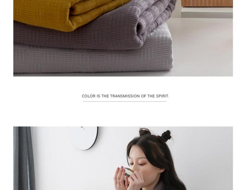 Product Introduction of Summer Towel Blanket Thin Pure Cotton Gauze Single Nap Blanket Office Sofa Cover Blanket Air Conditioning Blanket Quilt 14