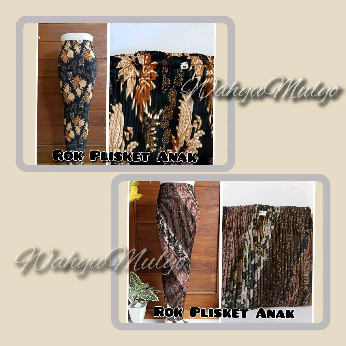 Rok Plisket Anak Rok Modern Rok Wisuda Rok Batik