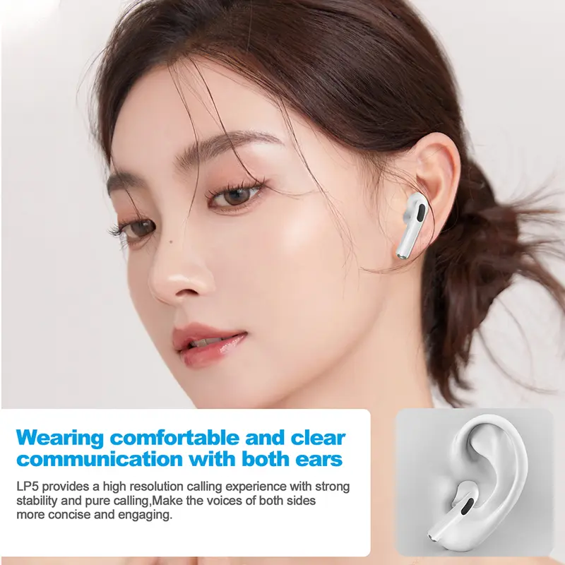 【COD/GOOJODOQ】TWS 2024 White Bluetooth 5.0 Wireless Earphone Touch Control With Mic Bass Headphone Headset Ponsel Earbud 7