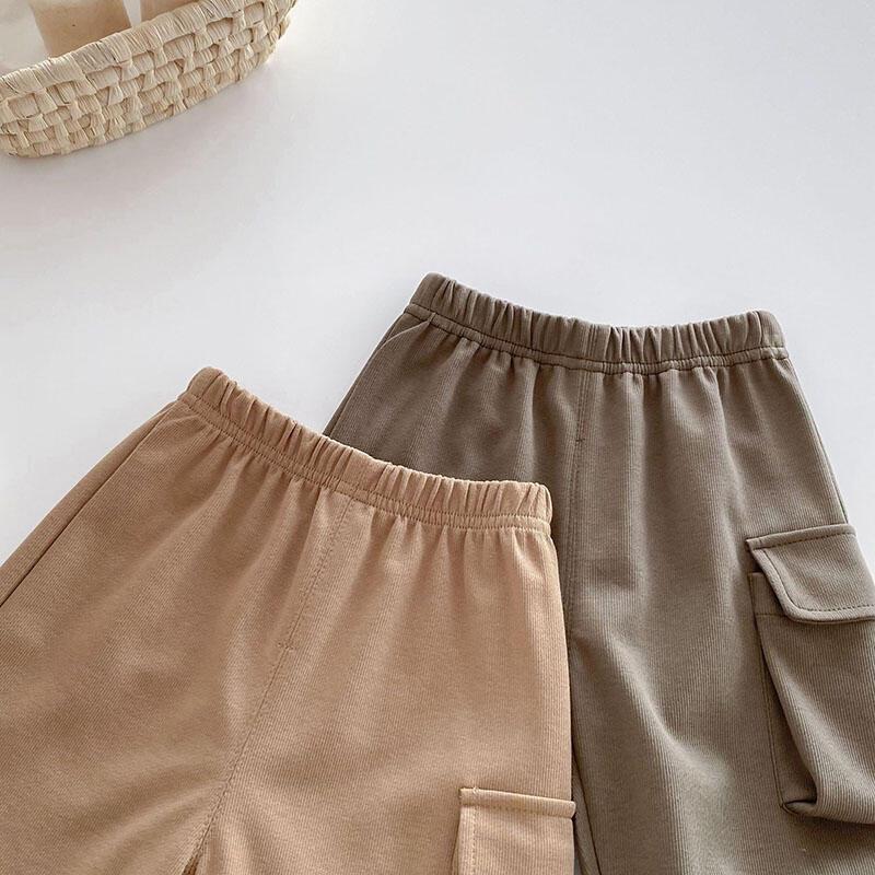 Product Introduction of New Autumn Kids Trousers 0 5T Boys Solid Color Casual Harem Children Baby Simplicity Cargo Pants 10
