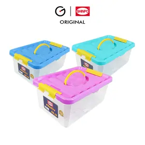 SHINPO Box Penyimpanan Kontainer Plastik 10L Practy Container Lock Klip Pengunci SPO-SIP-129-CB10