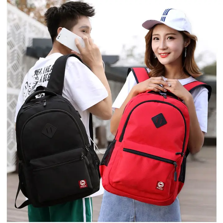 Balo HARAS Thời Trang Phong Cách Hàn Quốc HR244 Backpack Nhung Đeo Vai Da 8