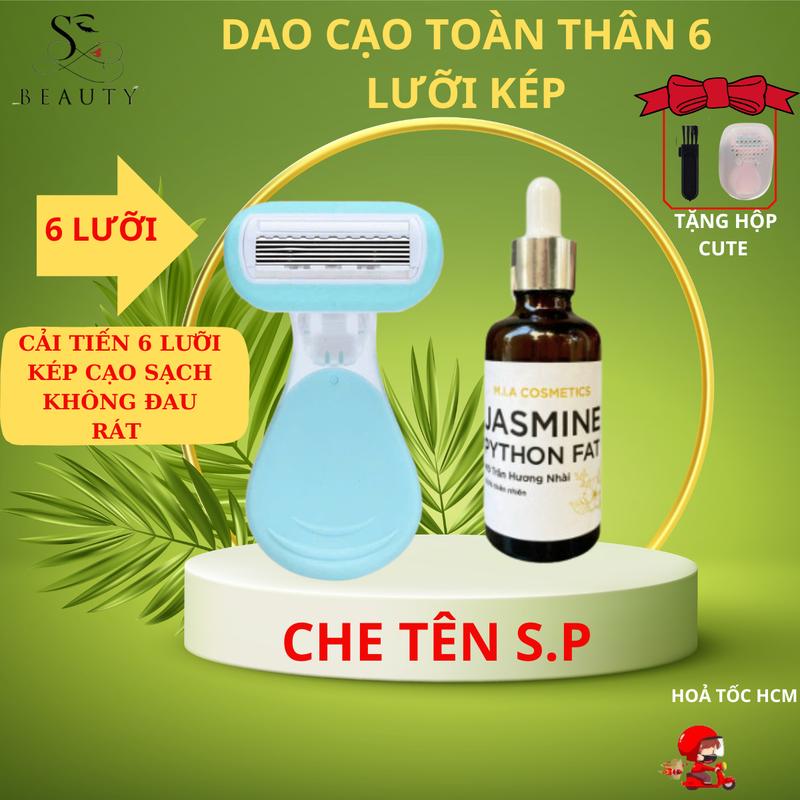 Dao cạo lông vùng kín dao cạo bikini chân tay 4 lưỡi mượt mà không đau rát và gel lô hội dưỡng da mềm da sau khi cạo và wax Waxing Cạo Râu