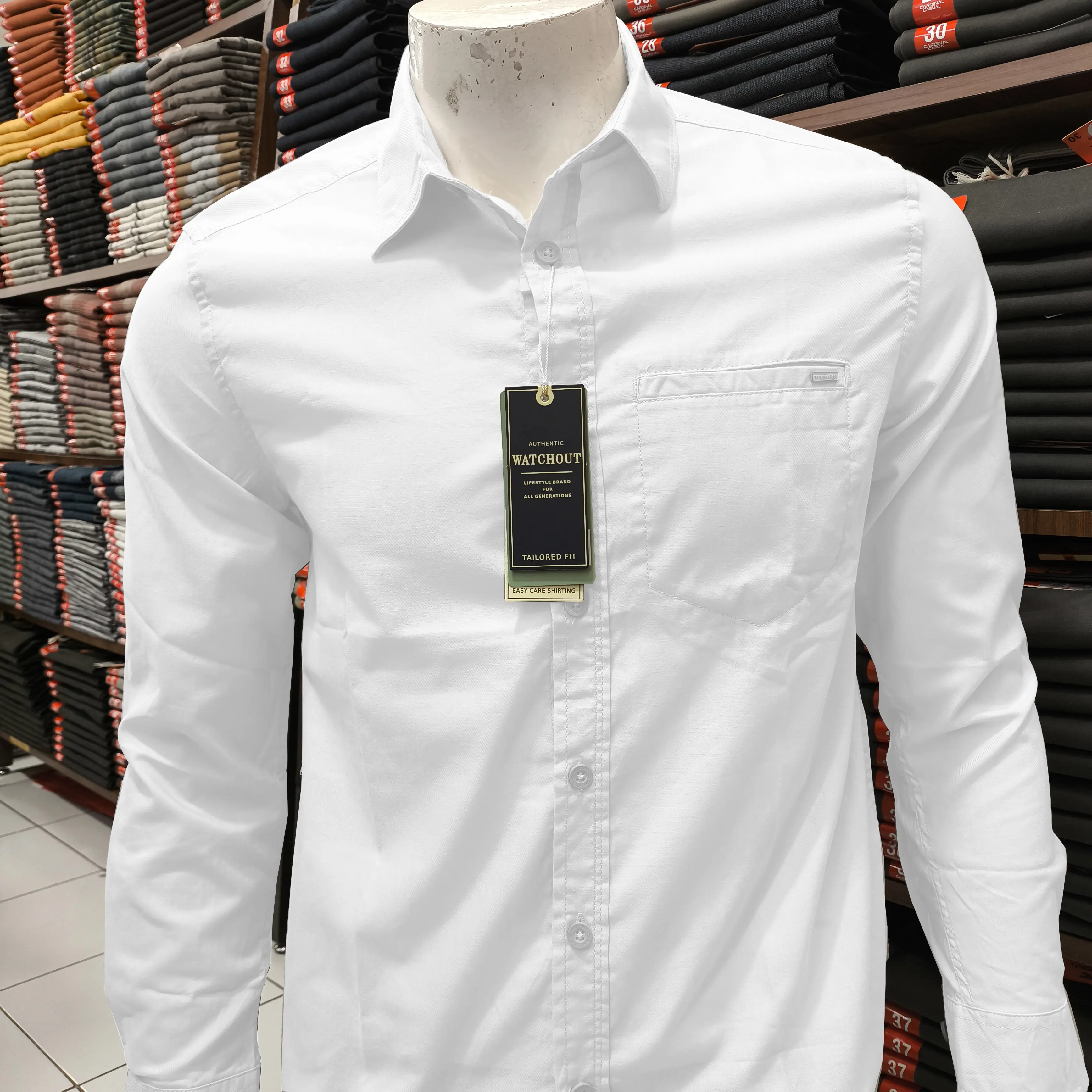 WATCHOUT Casual Kemeja Pria BASIC WS9101500 0624 Standar Formal