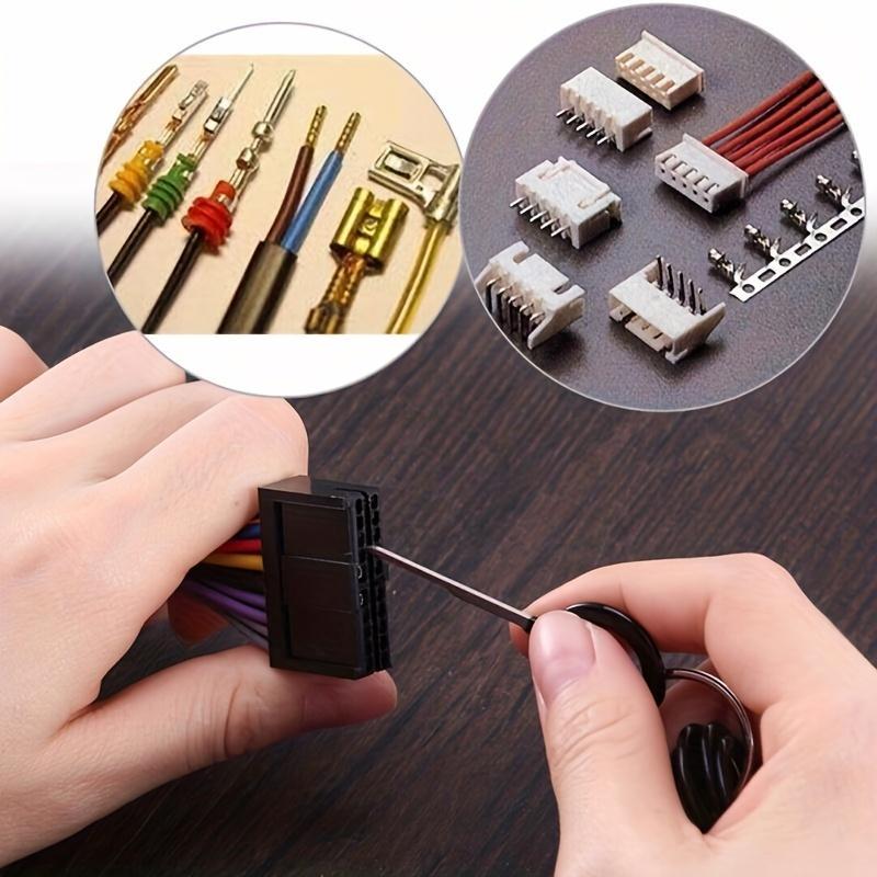 Product Introduction of Car Terminal Removal Repair Tool, Electrical Wiring Crimp Connector Pin Extractor Kit, Automotive Plug Pullers, Car Repair Tool 3