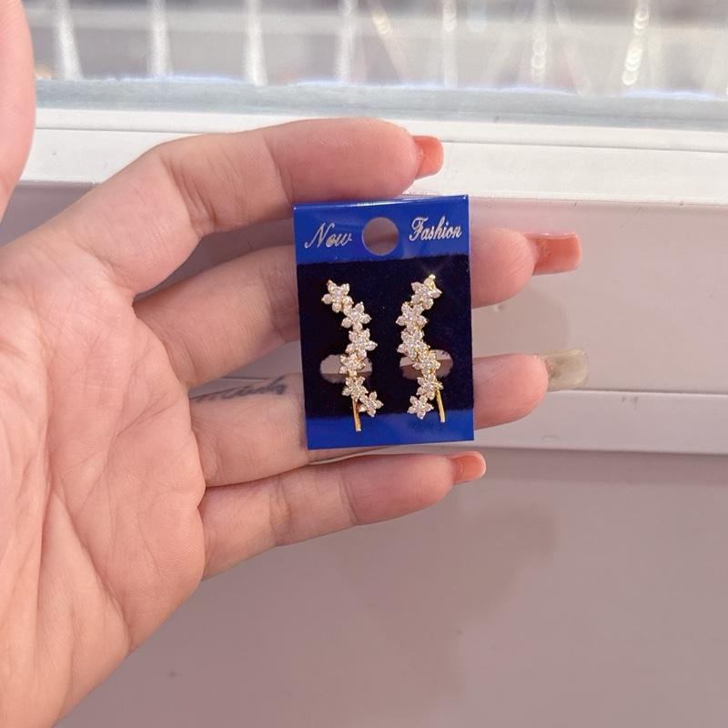 Bông tai kẹp đeo vành tai đơn giản