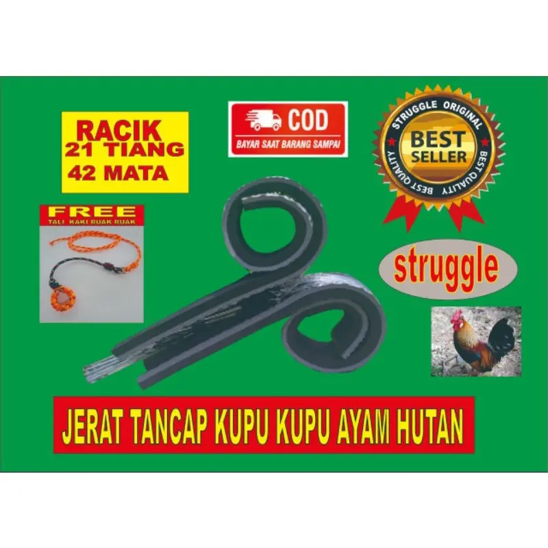 ERAT RACIK TANCAP AYAM HUTAN (21MATA)SUDAH TERMASUK PERUMAH