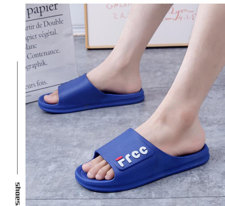 Product Introduction of 2025 New Home Casual and Comfortable Simple Daily Statement Slippers Four Seasons Universal Trendy Men and Women PVC Plastic Slippers 13