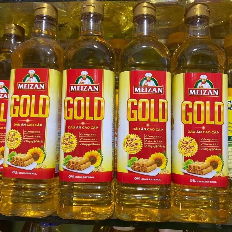 Combo 3 chai dầu Meizan gold mỗi chai 1 lít Dầu Ăn