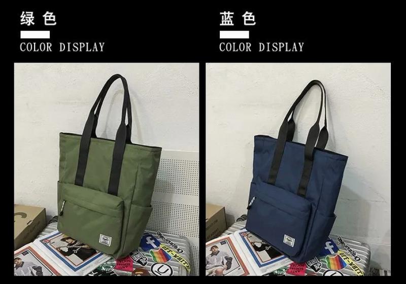 Product Introduction of Japan Fashion Tote & Shoulder Bag Nylon Waterproof Big Capacity Men Shoulder Bag Tote Bag Briefcase for Men Birthday Gift 3