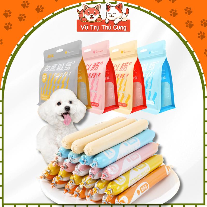 Bịch 30 cây Xúc xích dinh dưỡng cao cấp Taotaopet cho Chó Mèo với nhiều hương vị