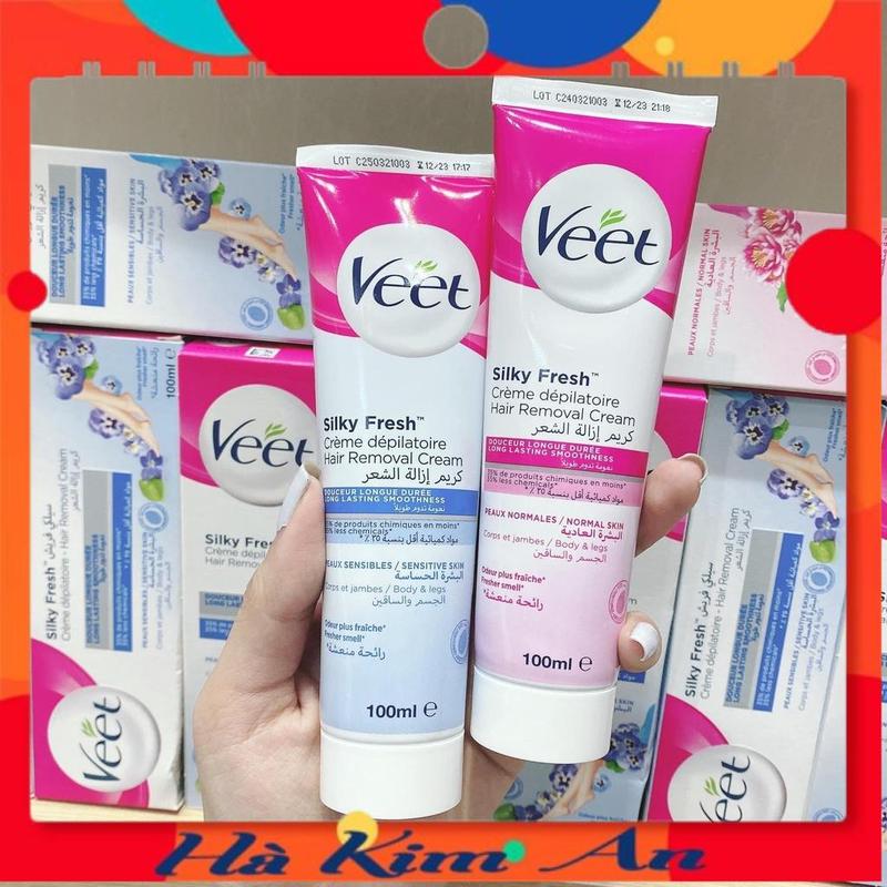KEM TẨY LÔNG VEET  100ML - dưỡng ẩm  se khít lỗ chân lông - Hà Kim An 0