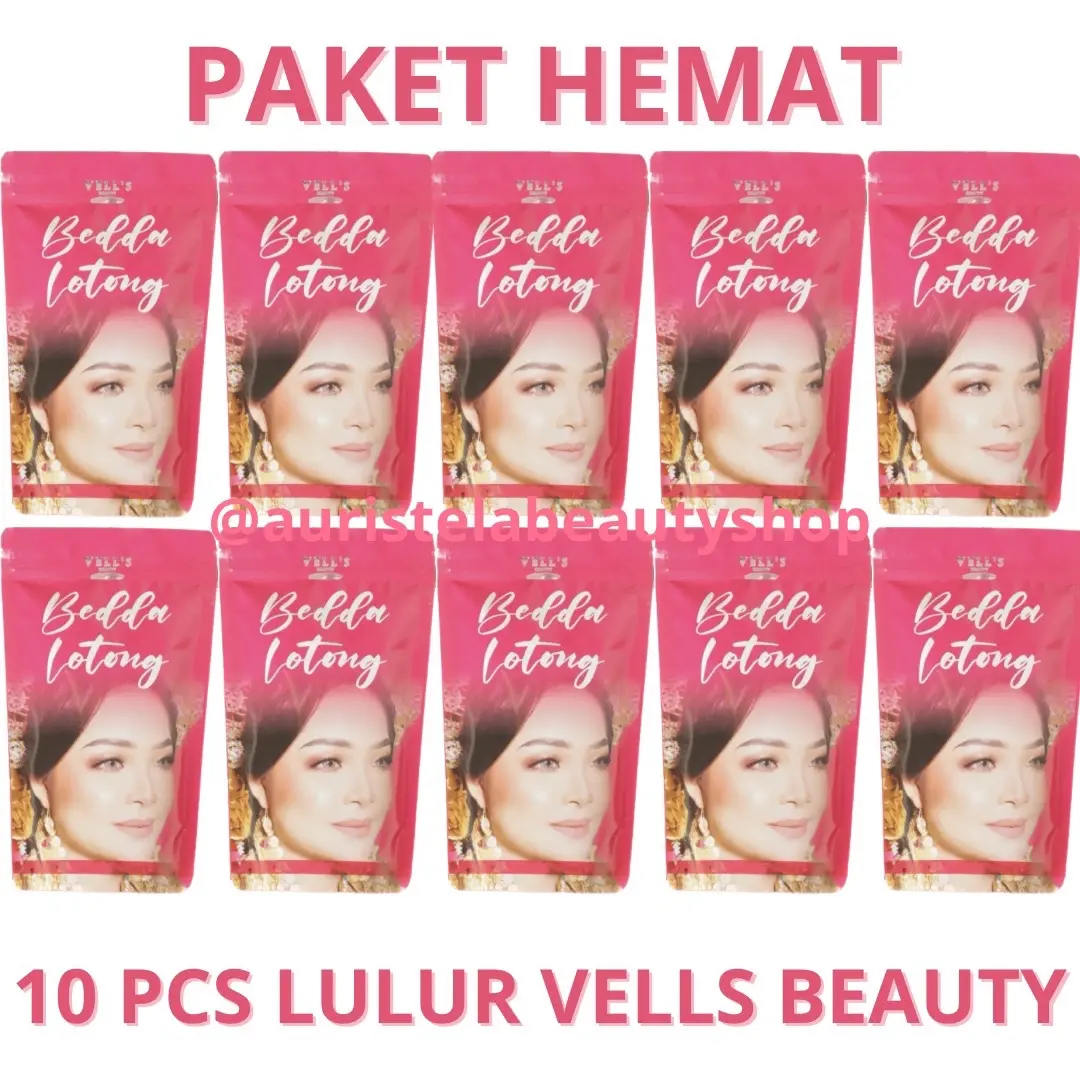 10 PCS LULUR VELLS BEAUTY Kusam Memutihkan