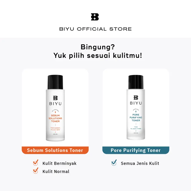 BIYU Sebum Solutions Toner - Niacinamide 4% (Brightening & Acne) toner  mencerahkan toner  jerawat  bruntus 3