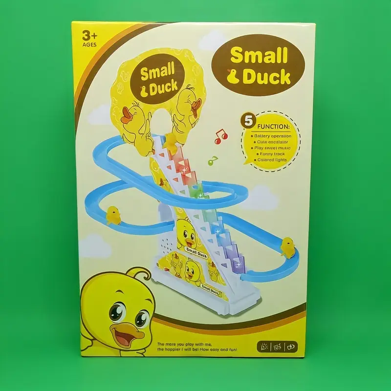 ( BISA COD ) PROMO FREE BATERAI MAINAN BEBEK NAIK TANGGA UNTUK STIMULASI TENGKURAP TUMMY TIME TRACK TANGGA BEBEK SMALL DUCK BEBEK KUNING / TRACK RACING BALAP NAIK TANGGA SNI / MAINAN ANAK LAKI LAKI / MAINAN ANAK PEREMPUAN MURAH 4