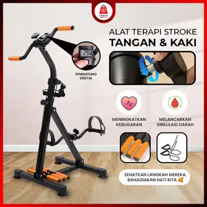Sepeda Statis Olahraga Gym Fitness Terapi Kaki & Tangan Penderita Stroke