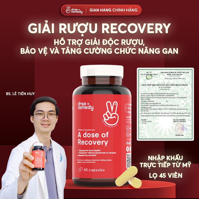 [MUA 2 TIẾT KIỆM] Combo 2x Hũ -Viên Hỗ trợ Say nguội RECOVERY - Hỗ trợ giải rượu bia, hỗ trợ chuyển hóa và đào thải đồ uống có cồn nhanh hơn - sáng tỉnh táo, hỗ trợ bảo vệ gan và giảm triệu chứng ửng đỏ, chóng mặt, buồn nôn cho người lớn 18 tuổi trở lên 1
