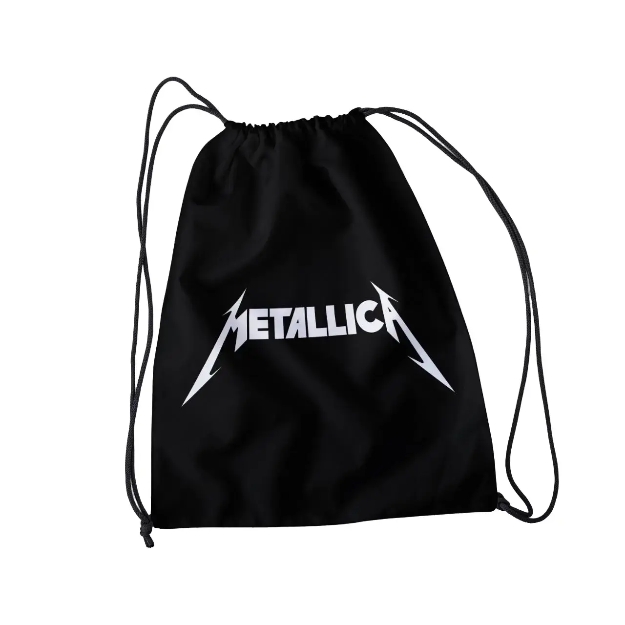 Tas Serut Olahraga New Stringbag Waterproof Pria Wanita Metalica