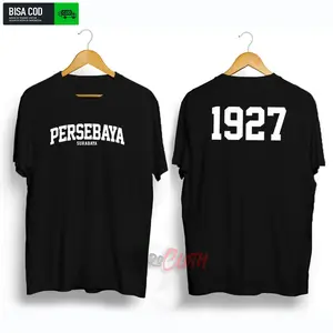 Kaos Baju Distro Pria Wanita Cewek Cowok Simple Terbaru Termurah Persebaya surabaya Bonek satu nyali wani Branded Nyaman Samping Tebal Keren Sablon