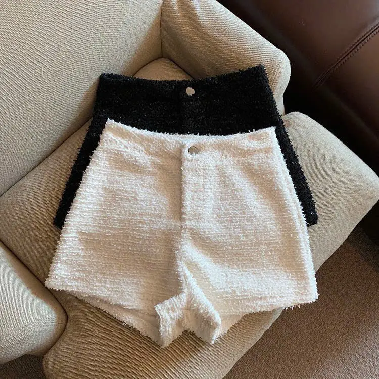 [ HÀNG 3 LỚP ] Quần short dạ bling Tweed ánh nhũ vải dày dặn cứng cáp có lót mặc không ngứa mã SBL_2222 1