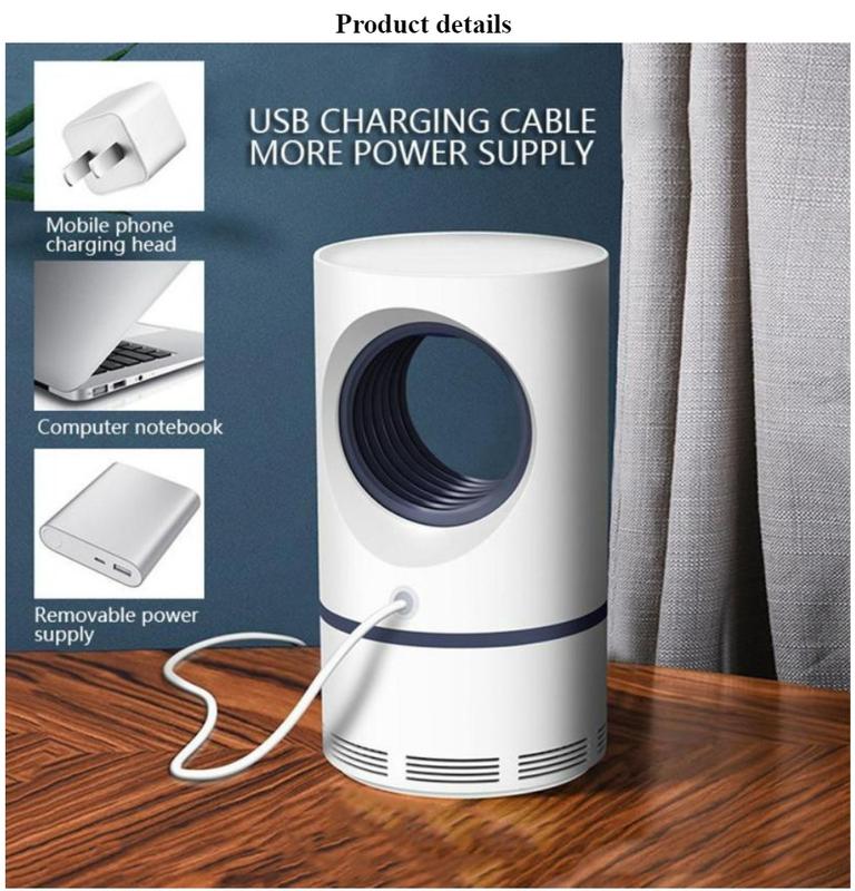 Product Introduction of USB Mosquito Trap Lamp Mosquito Killer Lamp Insect Killer Lamp Anti Mosquito Fly Killer Lamp Pest Control ALL-MOS/USB 1