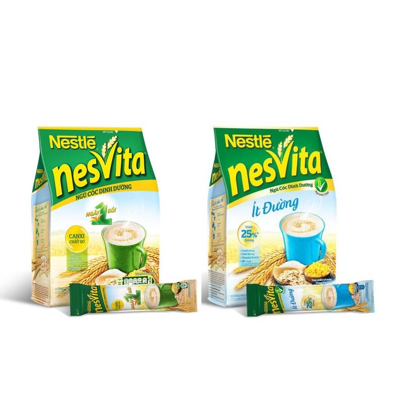  Ngũ cốc ding dưỡng Nestle Nesvita túi có Đường   Ít đường loại 400g 