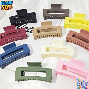 กิ๊บติดผมขนาดใหญ่ คอลเลคชั่นปี 2025 กิ๊บติดผมด้าน กิ๊บติดผมผู้หญิง กิ๊บติดผมทรงสี่เหลี่ยม เครื่องประดับผมหัวหลัง คลิปฉลาม ทันสมัย ราคาไม่แพง หรูหรา