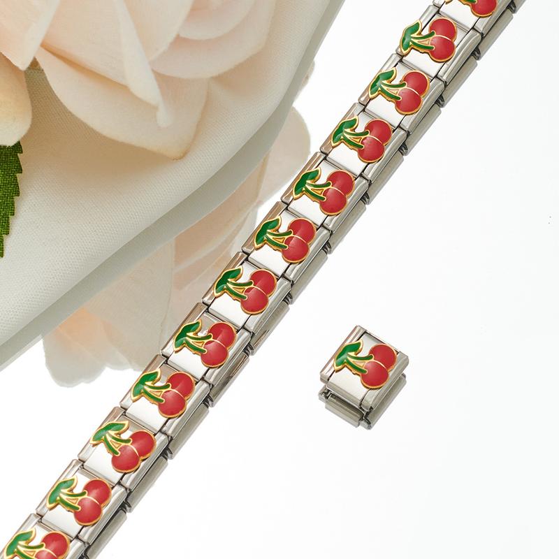 Product Introduction of Modular Bracelet Titanium Oil Drop DIY Custom Fit Unisex 13
