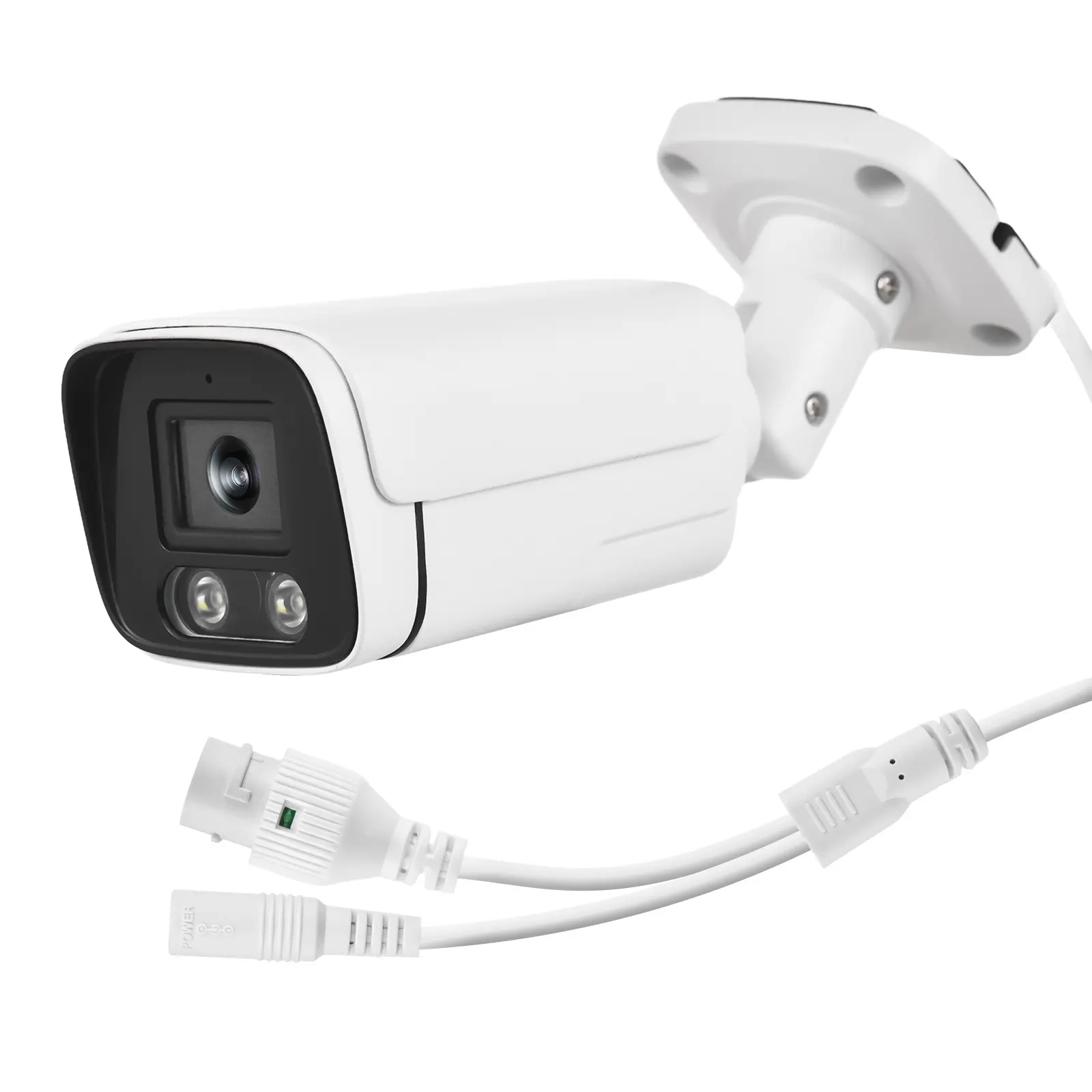 Camera IP POE, 4MP, Camera giám sát Camera quan sát, Tầm nhìn ban đêm hồng ngoại, Ống kính 3,6mm, Camera giám sát Trong Nhà và ngoài trời, với Micro âm thanh một chiều, Giá Đỡ gắn tường