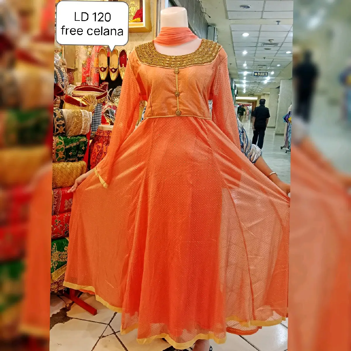 baju setelan wanita/anarkali ori india new