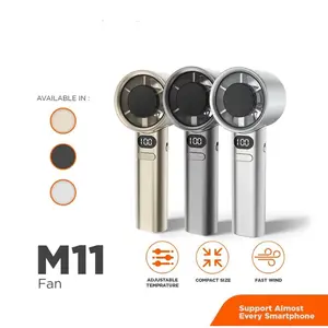 COD M11 Kipas Angin Mini Genggam Portable High Speed Mini Fan Adjustable Super Strong Wind with Smart LED Display