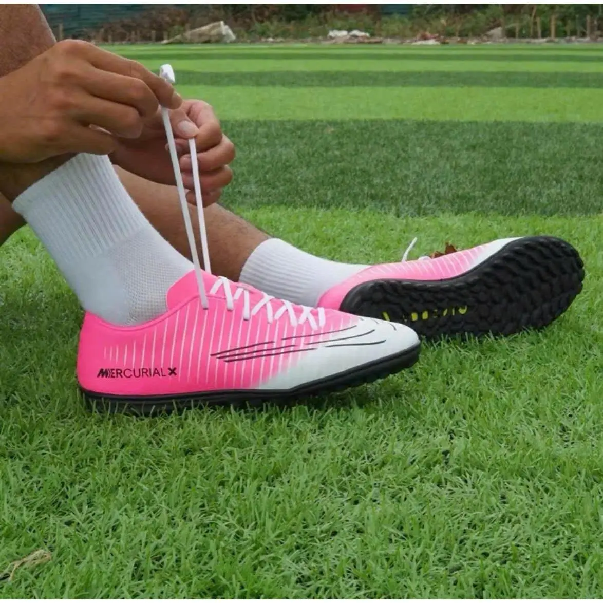Giày Bóng Đá Vic 6 Neymar Đế Đệm Air Zoom Giảm Chấn êm ái - Chất lượng cao, tặng kèm tất