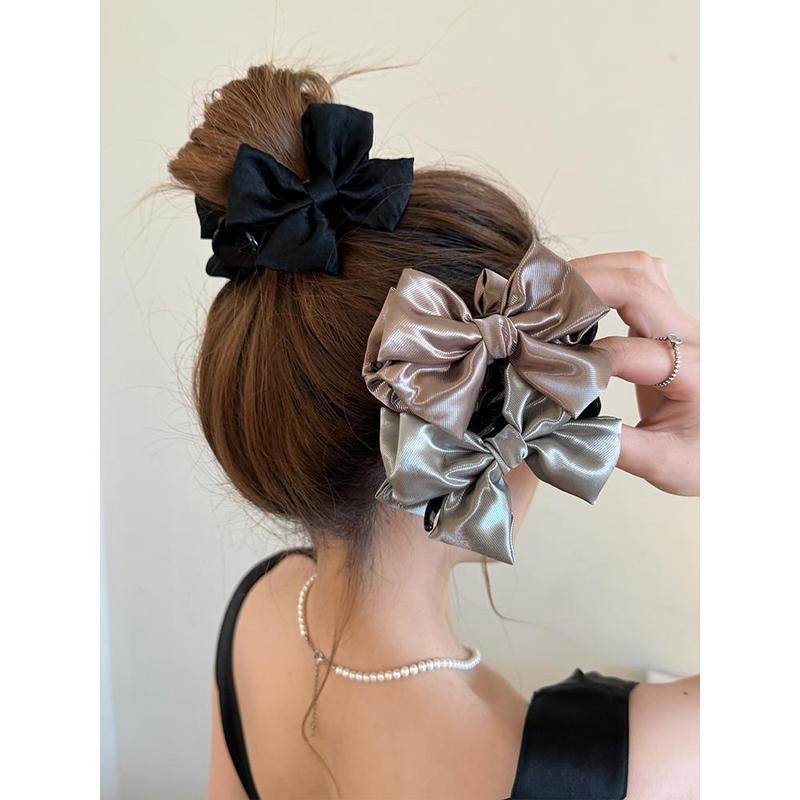 French High-quality Ball Head Grip 2024 New Bow Hairpin Female Shark Head Clip Jewelry 4