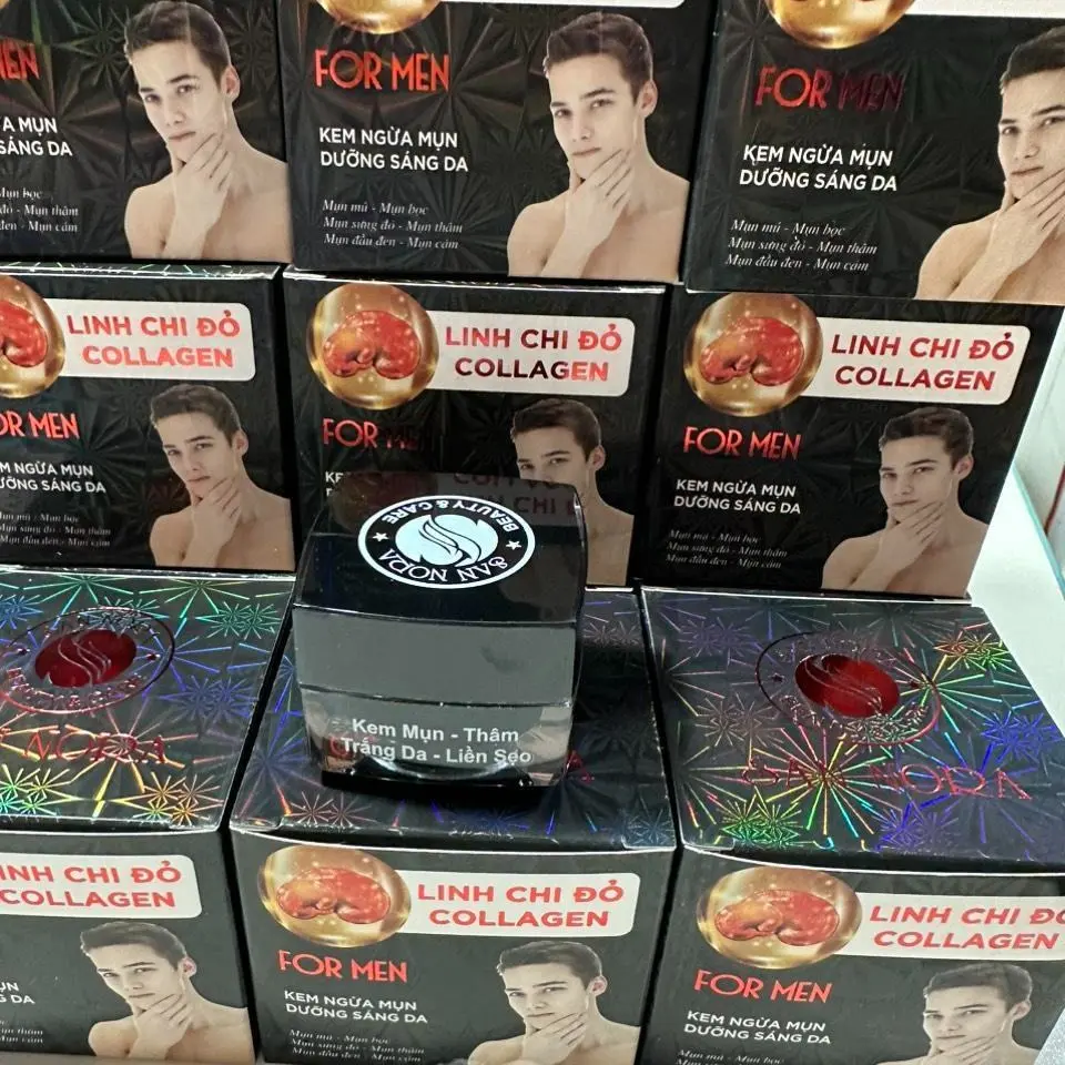 ( Lẻ 1 hộp) Kem hỗ trợ giảm mụn dùng cho nam  San Nora 20g (đen) _ hỗ trợ chăm sóc da mặt