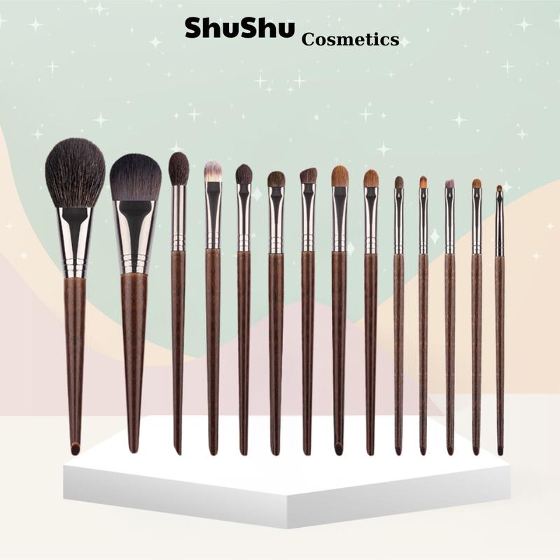 Bộ Cọ Trang Điểm 14 Cây Lông Thú Makeup Cá Nhân Chuyên Nghiệp SHUSHU COSMETICS