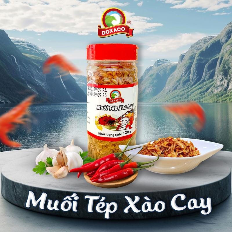 Muối Tép Xào Cay Doxaco Tăng Hương Vị Cho Xôi, Cơm, Cháo, Bánh Tráng Shrimp Salt Gia Vị Cay 3
