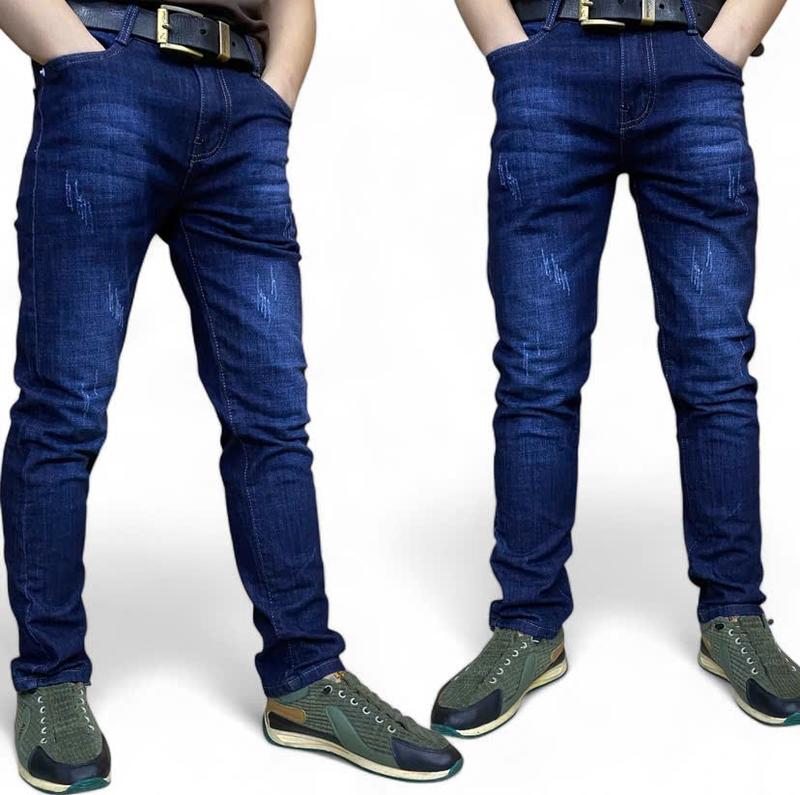 Quần Jean Nam CC Xanh Đậm Cào - 02 Menswear Pants Có Túi Phom Dáng Slìmfit Kích Cỡ 28-36 quandai