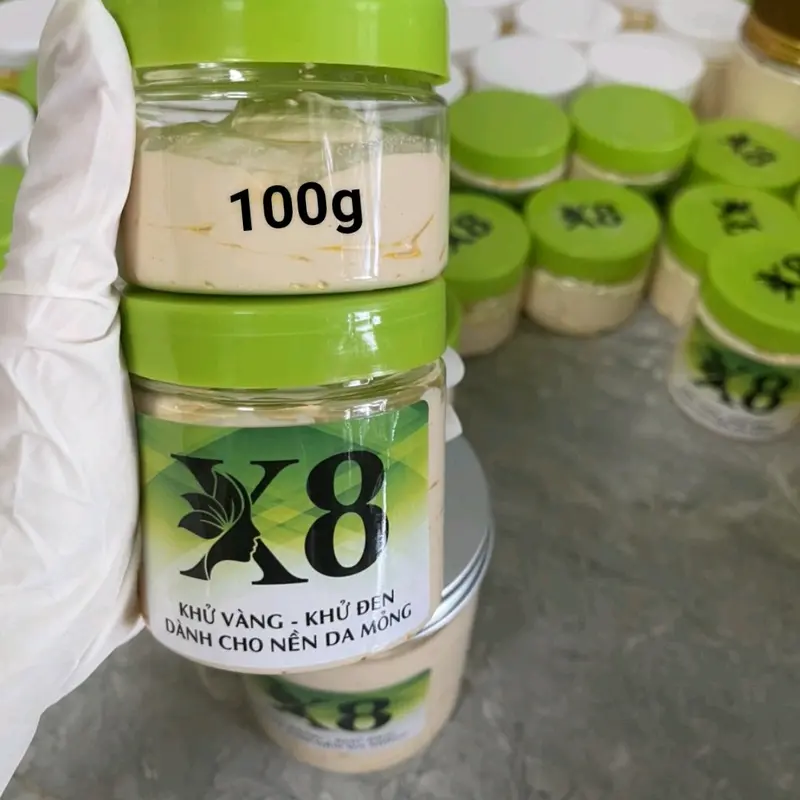 Kem X8 tẩy đen khử vàng dành cho nền da mỏng ít ( không bnl ) thương hiệu MPX 6
