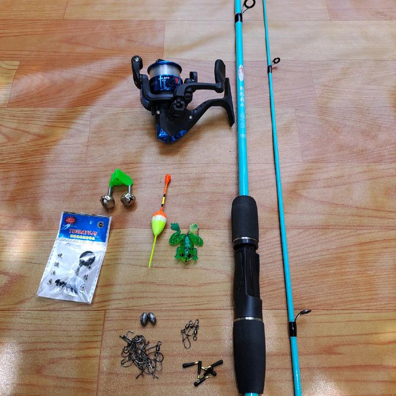  combo bộ cần lure rồng xanh kèm máy nhựa 200 và phụ kiện 