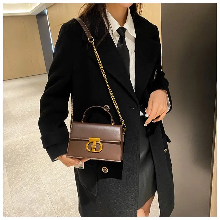 Túi Xách Tay Nữ Đeo Vai Đeo Chéo khoá T hộp Size 19cm (Bản 2 dây) Bag 6