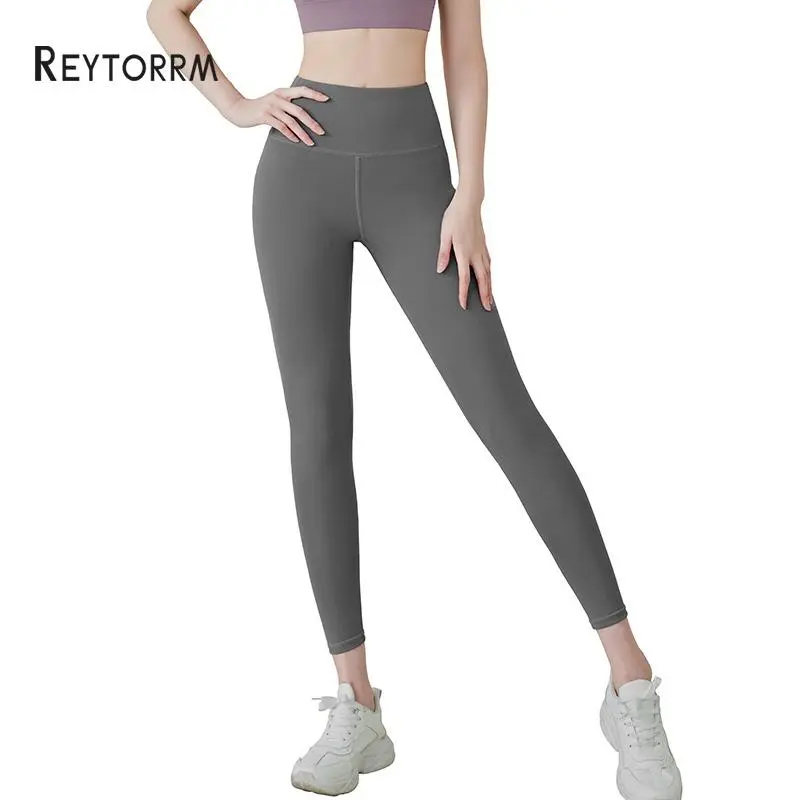 Reytorrm Yoga Legging Celana Olahraga Wanita High Waist Polos Yoga&Running Sport 4