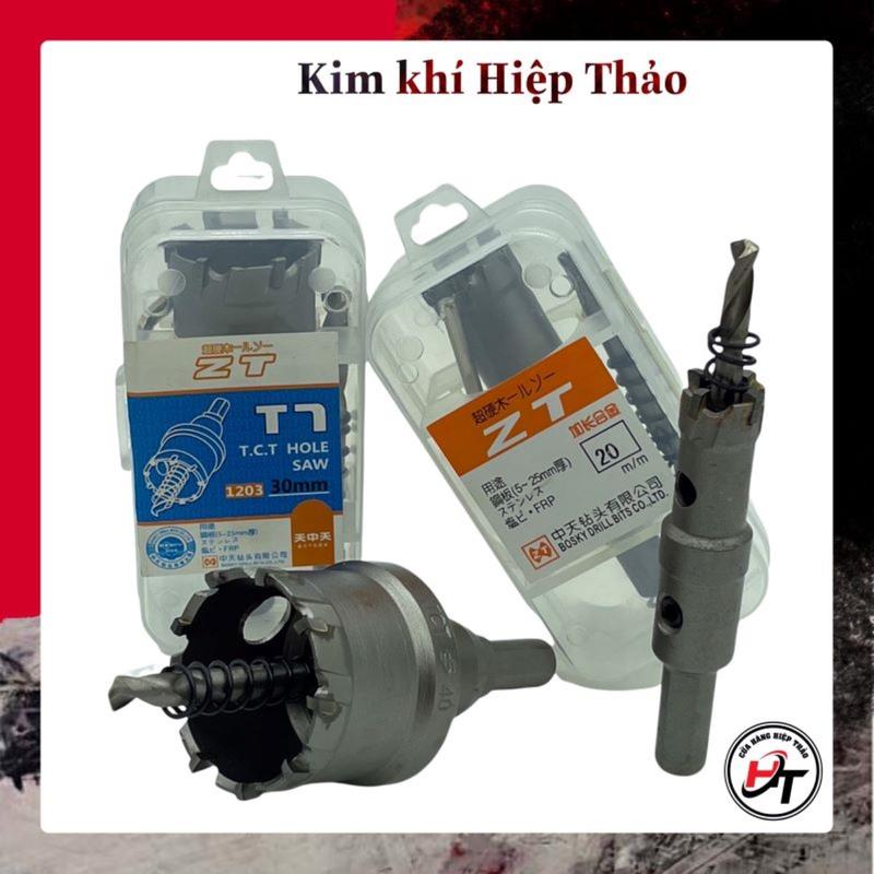Mũi khoét inox khoan sắt gỗ lỗ tròn cao cấp đầu hợp kim TCT 13mm -30mm MKHK-D-1530
