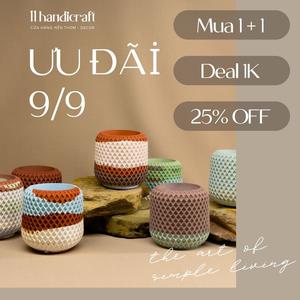 Hũ đựnġ nến decor - hàng lỗi nhẹ - màu ngẫu nhiên