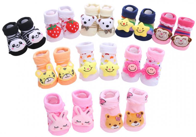 Product Introduction of 0-12Months Baby Assorted 3D Design Cartoon Anti-Slip Cotton Baby Socks Kid Newborn 21