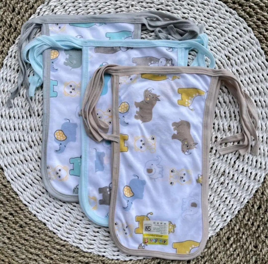 12Pcs/6 Pcs  Kain Bayi Baru Tali Bayi Baru Lahir DNW BABY Katun