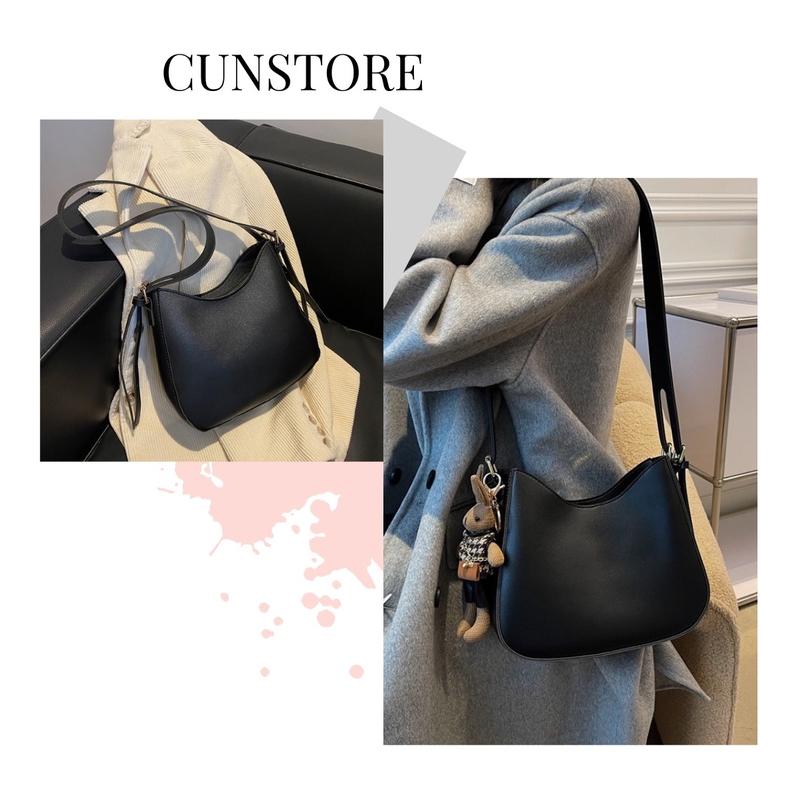 (Không Móc)    Túi Xách Nữ Đeo Chéo Đeo Vai Thời Trang Pháp Cunstore Bag Women Da Pu Kem Tote TDC238