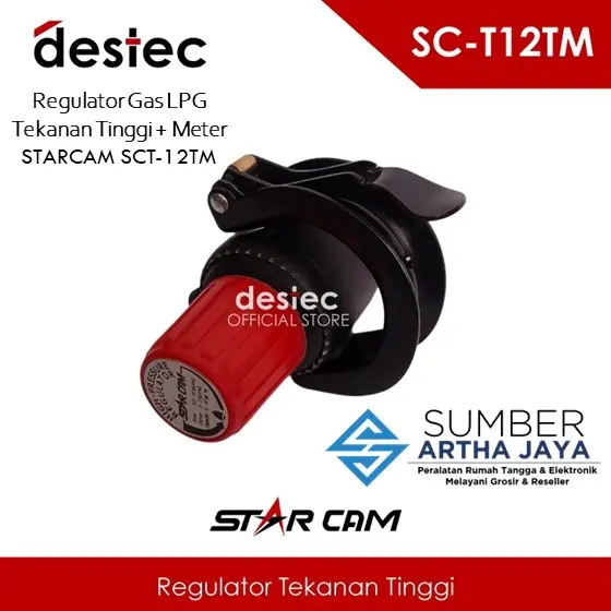 STARCAM SC-T12TM Regulator Gas Tekanan Tinggi dengan Meteran 2